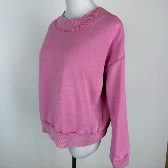 Aerie Pink Crewneck Sweatshirt Size Medium - Picture 7 of 13